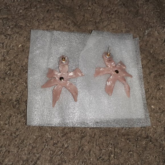 AUTHENTIC LELE SADOUGHI WATER LILY CRYSTAL BLUSH EARRINGS-$118-NEW WITH POUCH - Picture 5 of 5